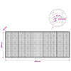 Gabion 3,5 mm Langasta ja 5x10 cm Verkkosta 500x30x200 cm