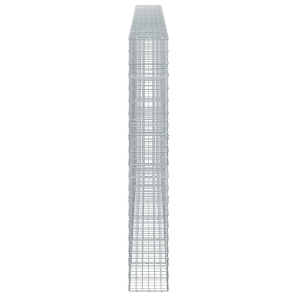 Gabion 3,5 mm Langasta ja 5x10 cm Verkkosta 650x30x200 cm