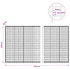 Gabion 3,5 mm Langasta ja 5x10 cm Verkkosta 650x30x200 cm