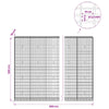 Gabion 3,5 mm Langasta ja 5x10 cm Verkkosta 850x30x200 cm