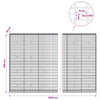Gabion 3,5 mm Langasta ja 5x10 cm Verkkosta 1000x30x200 cm