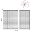 Gabion 3,5 mm Langasta ja 5x10 cm Verkkosta 1200x30x200 cm