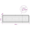 Gabion 3,5 mm Langasta ja 5x10 cm Verkkosta 200x50x50 cm