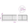 Gabion 3,5 mm Langasta ja 5x10 cm Verkkosta 950x50x50 cm
