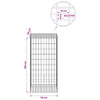 Gabion 3,5 mm Langasta ja 5x10 cm Verkkosta 50x50x100 cm