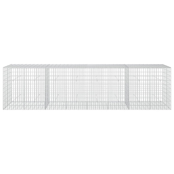 Gabion 3,5 mm Langasta ja 5x10 cm Verkkosta 400x50x100 cm