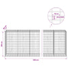 Gabion 3,5 mm Langasta ja 5x10 cm Verkkosta 550x50x100 cm