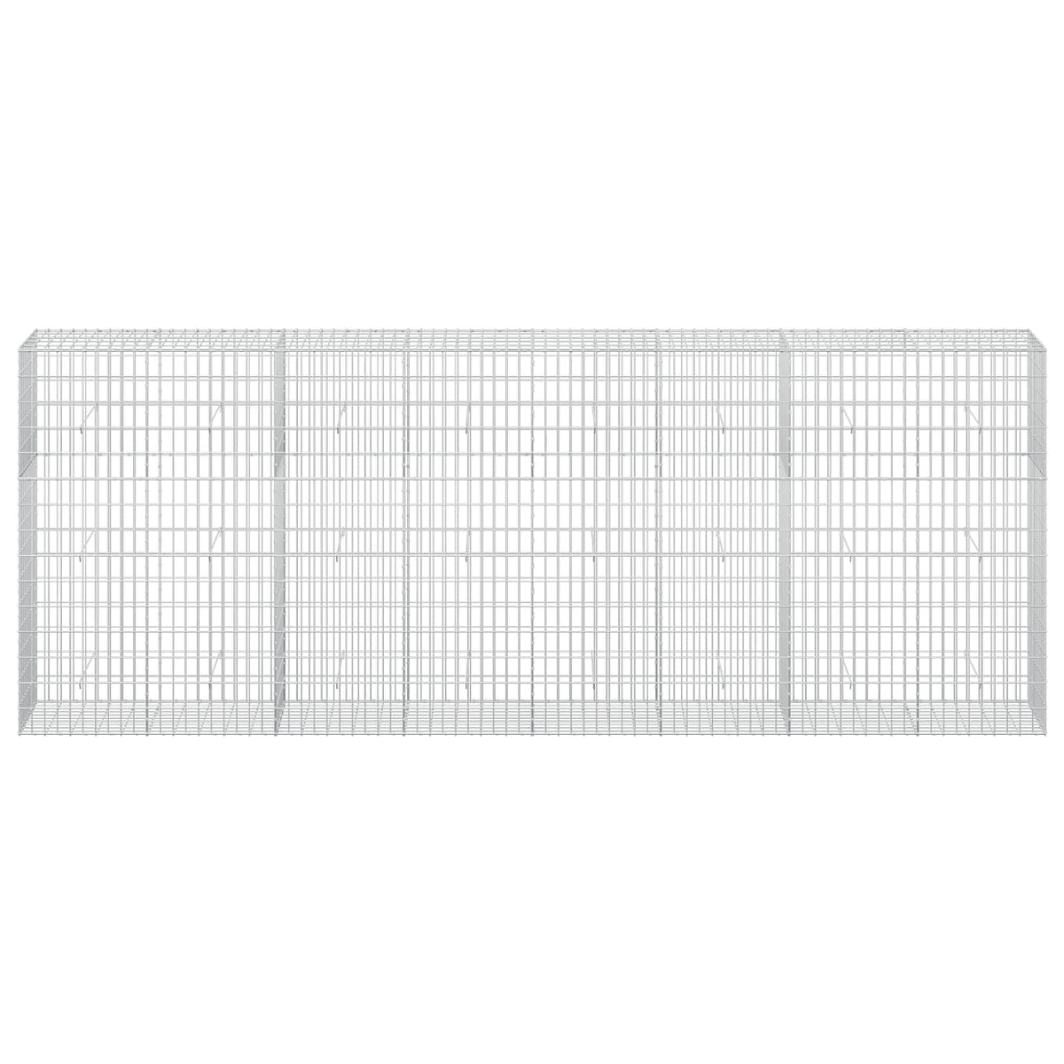Gabion 3,5 mm Langasta ja 5x10 cm Verkkosta 400x50x150 cm
