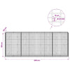 Gabion 3,5 mm Langasta ja 5x10 cm Verkkosta 400x50x150 cm