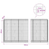 Gabion 3,5 mm Langasta ja 5x10 cm Verkkosta 700x50x150 cm