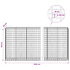 Gabion 3,5 mm Langasta ja 5x10 cm Verkkosta 1000x50x150 cm