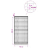 Gabion 3,5 mm Langasta ja 5x10 cm Verkkosta 100x50x200 cm