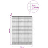 Gabion 3,5 mm Langasta ja 5x10 cm Verkkosta 150x50x200 cm