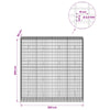Gabion 3,5 mm Langasta ja 5x10 cm Verkkosta 200x50x200 cm