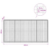 Gabion 3,5 mm Langasta ja 5x10 cm Verkkosta 400x50x200 cm