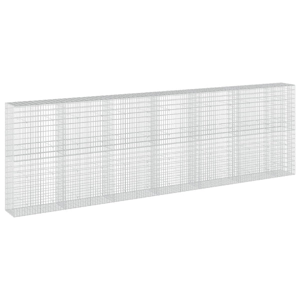 Gabion 3,5 mm Langasta ja 5x10 cm Verkkosta 650x50x200 cm