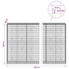 Gabion 3,5 mm Langasta ja 5x10 cm Verkkosta 700x50x200 cm
