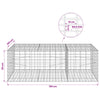 Gabion 3,5 mm Langasta ja 5x10 cm Verkkosta 150x100x50 cm