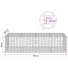 Gabion 3,5 mm Langasta ja 5x10 cm Verkkosta 200x100x50 cm