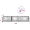 Gabion 3,5 mm Langasta ja 5x10 cm Verkkosta 300x100x50 cm