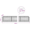 Gabion 3,5 mm Langasta ja 5x10 cm Verkkosta 600x100x50 cm