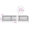 Gabion 3,5 mm Langasta ja 5x10 cm Verkkosta 700x100x50 cm