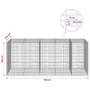 Gabion 3,5 mm Langasta ja 5x10 cm Verkkosta 250x100x100 cm