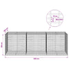 Gabion 3,5 mm Langasta ja 5x10 cm Verkkosta 300x100x100 cm