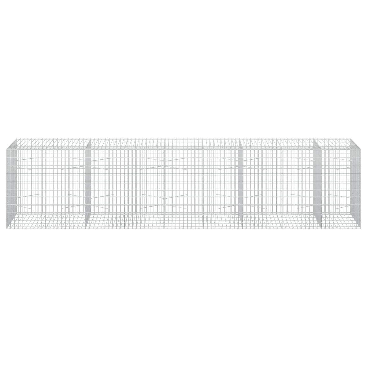 Gabion 3,5 mm Langasta ja 5x10 cm Verkkosta 450x100x100 cm