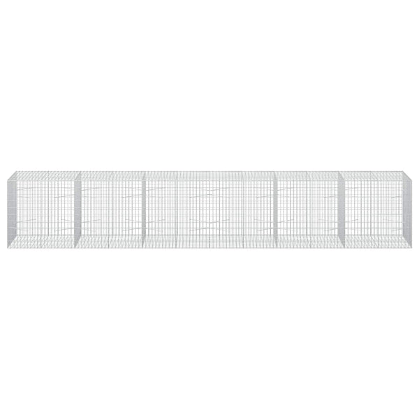 Gabion 3,5 mm Langasta ja 5x10 cm Verkkosta 600x100x100 cm