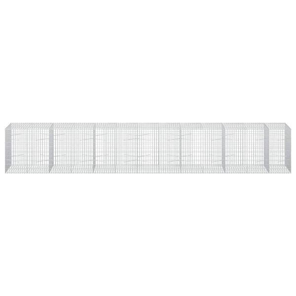 Gabion 3,5 mm Langasta ja 5x10 cm Verkkosta 650x100x100 cm