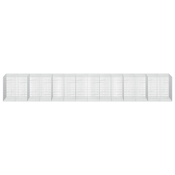 Gabion 3,5 mm Langasta ja 5x10 cm Verkkosta 700x100x100 cm