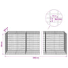 Gabion 3,5 mm Langasta ja 5x10 cm Verkkosta 1200x100x100 cm