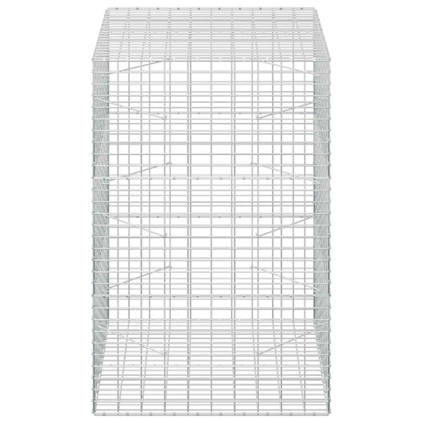 Gabion 3,5 mm Langasta ja 5x10 cm Verkkosta 100x100x150 cm