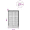 Gabion 3,5 mm Langasta ja 5x10 cm Verkkosta 100x100x150 cm