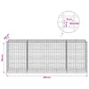 Gabion 3,5 mm Langasta ja 5x10 cm Verkkosta 400x100x150 cm