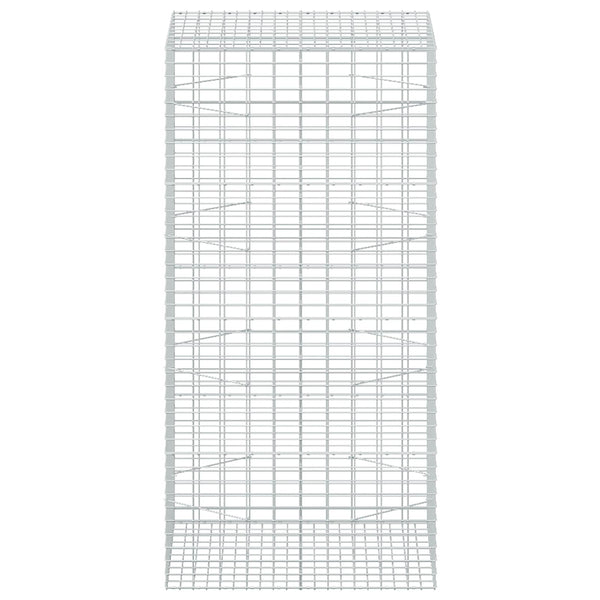 Gabion 3,5 mm Langasta ja 5x10 cm Verkkosta 100x100x200 cm