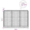 Gabion 3,5 mm Langasta ja 5x10 cm Verkkosta 300x100x200 cm