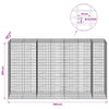 Gabion 3,5 mm Langasta ja 5x10 cm Verkkosta 350x100x200 cm