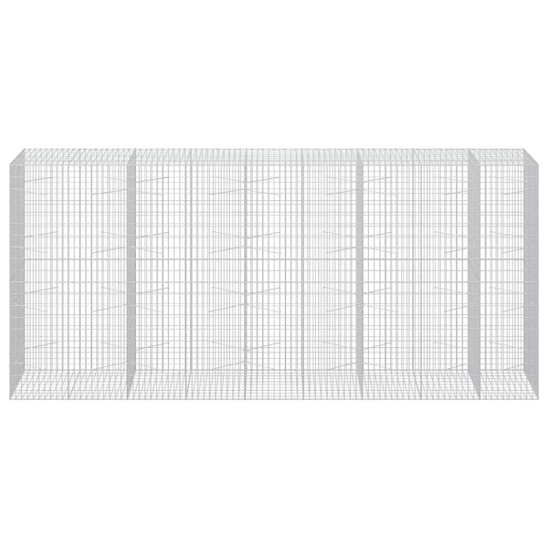Gabion 3,5 mm Langasta ja 5x10 cm Verkkosta 450x100x200 cm