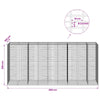 Gabion 3,5 mm Langasta ja 5x10 cm Verkkosta 450x100x200 cm