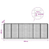 Gabion 3,5 mm Langasta ja 5x10 cm Verkkosta 600x100x200 cm