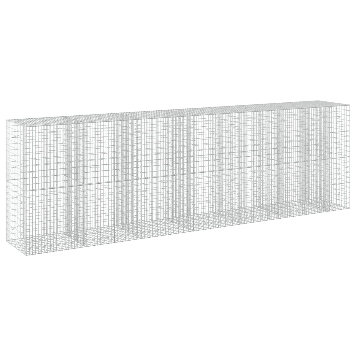 Gabion 3,5 mm Langasta ja 5x10 cm Verkkosta 650x100x200 cm