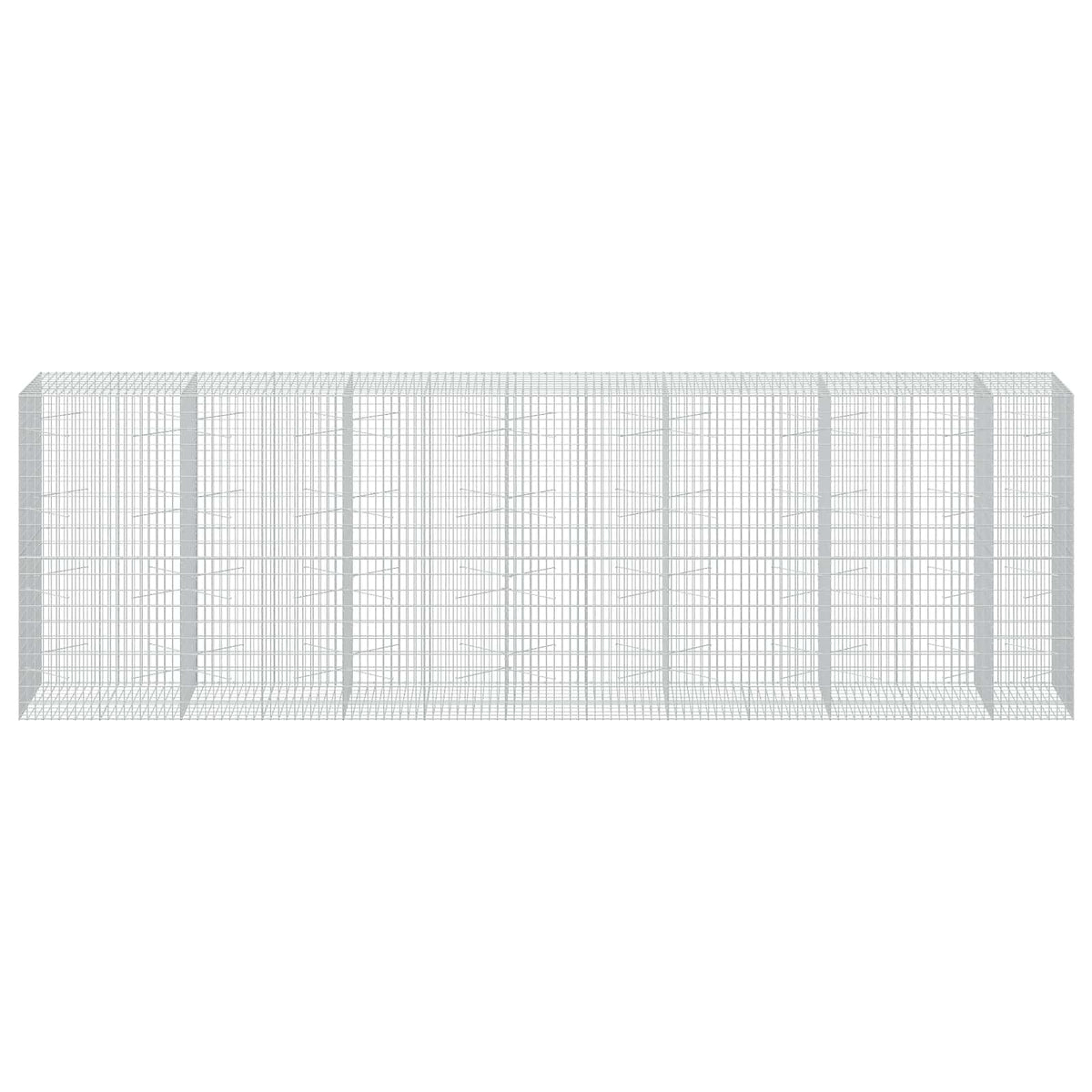 Gabion 3,5 mm Langasta ja 5x10 cm Verkkosta 650x100x200 cm