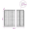 Gabion 3,5 mm Langasta ja 5x10 cm Verkkosta 850x100x200 cm