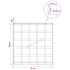 Gabion 3,5 mm langasta ja 10x10 cm verkosta 50x10x50 cm