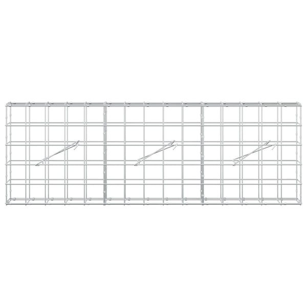 Gabion 3,5 mm langasta ja 10x10 cm verkosta 150x10x50 cm