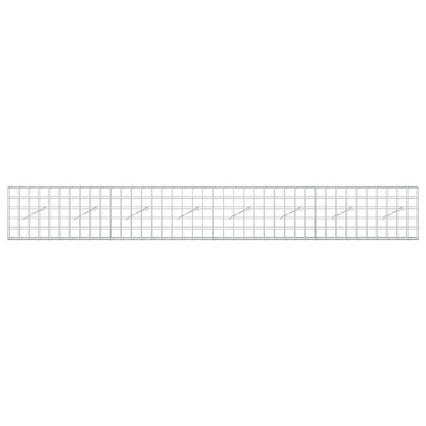 Gabion 3,5 mm langasta ja 10x10 cm verkosta 400x10x50 cm