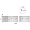 Gabion 3,5 mm langasta ja 10x10 cm verkosta 650x10x50 cm