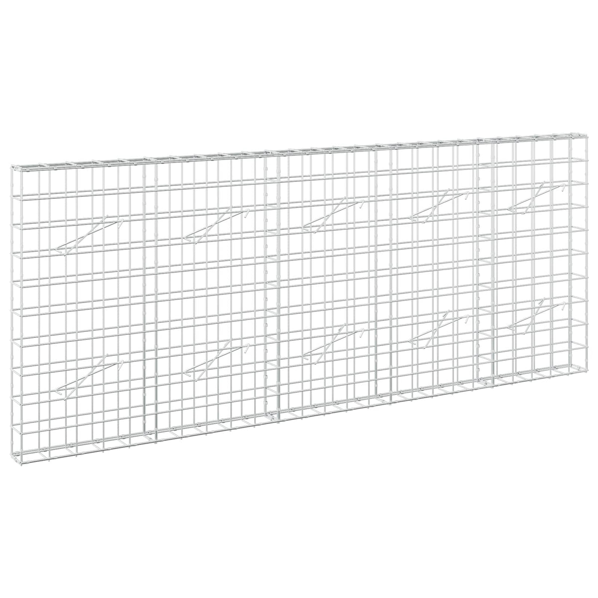 Gabion 3,5 mm langasta ja 10x10 cm verkosta 250x10x100 cm